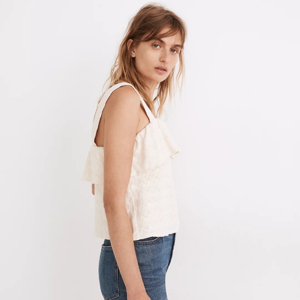 Madewell Ruffled Boho Knit Tank Top - Picture 3 of 10
